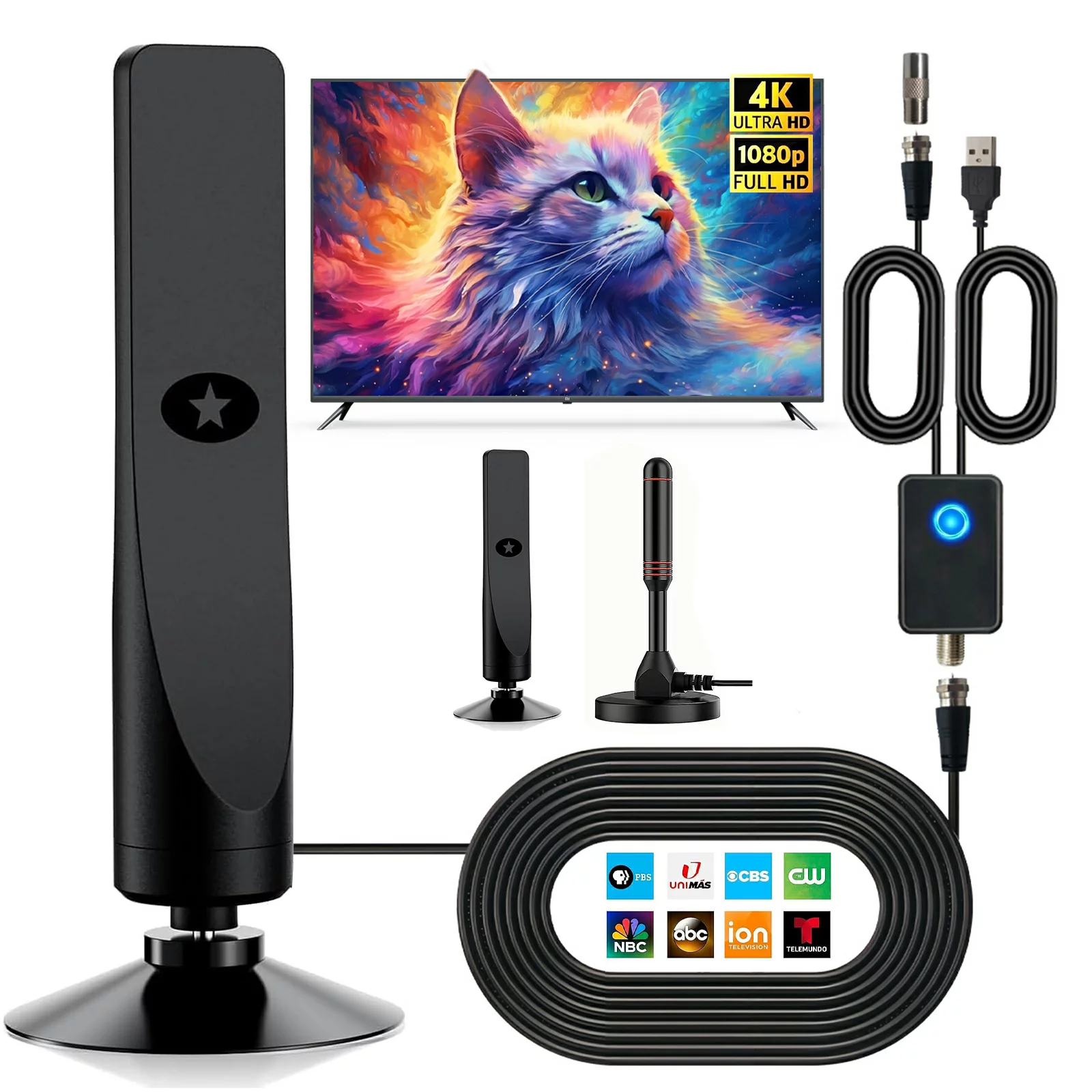 TV Master Pro digital HDTV signal booster antenna kit